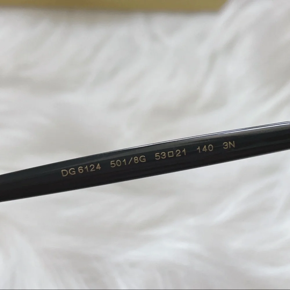 Dolce & Gabbana #6124 Black/ Light Grey Ombré lens Cat Eye Sunglasses - Picture 16 of 16